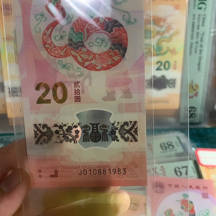 *****塑料蛇钞年份尾按发货