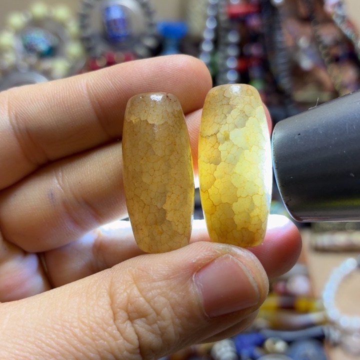 藏区回流内开片珠 卡29