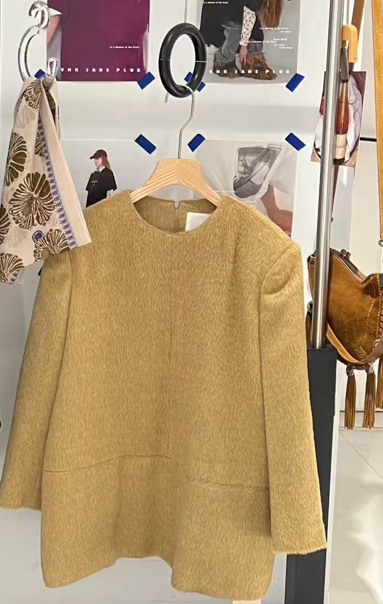 【NANA】复古宽松百搭毛呢外套4297