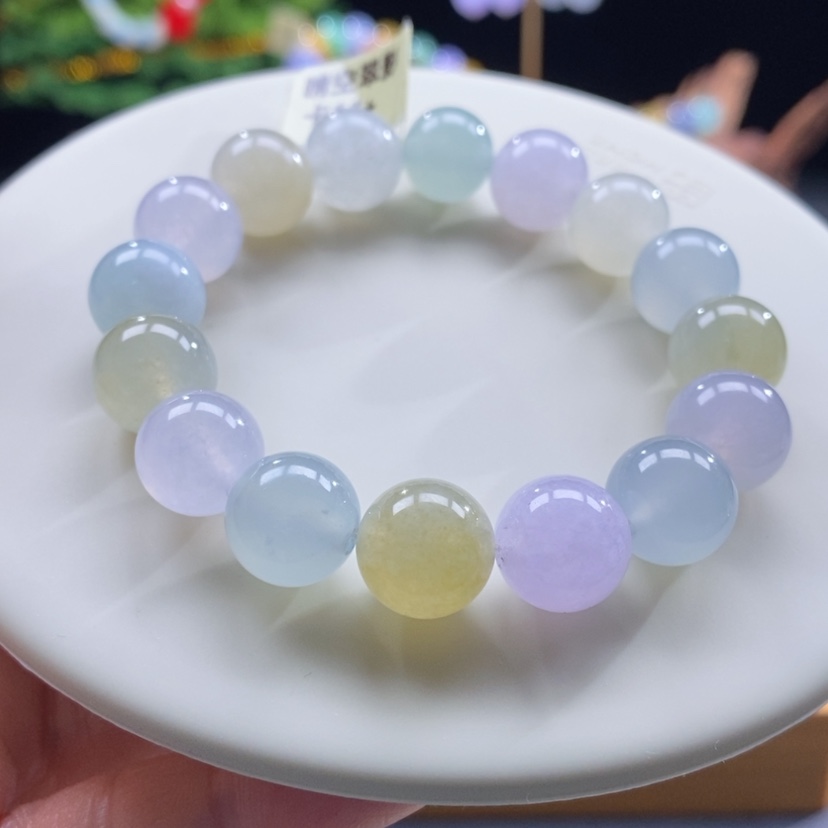 【闪购商品】翡翠颈饰未镶嵌翡翠晴空翠影手串卡11+