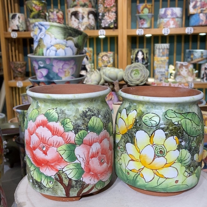 红陶景德镇艺术手绘作品