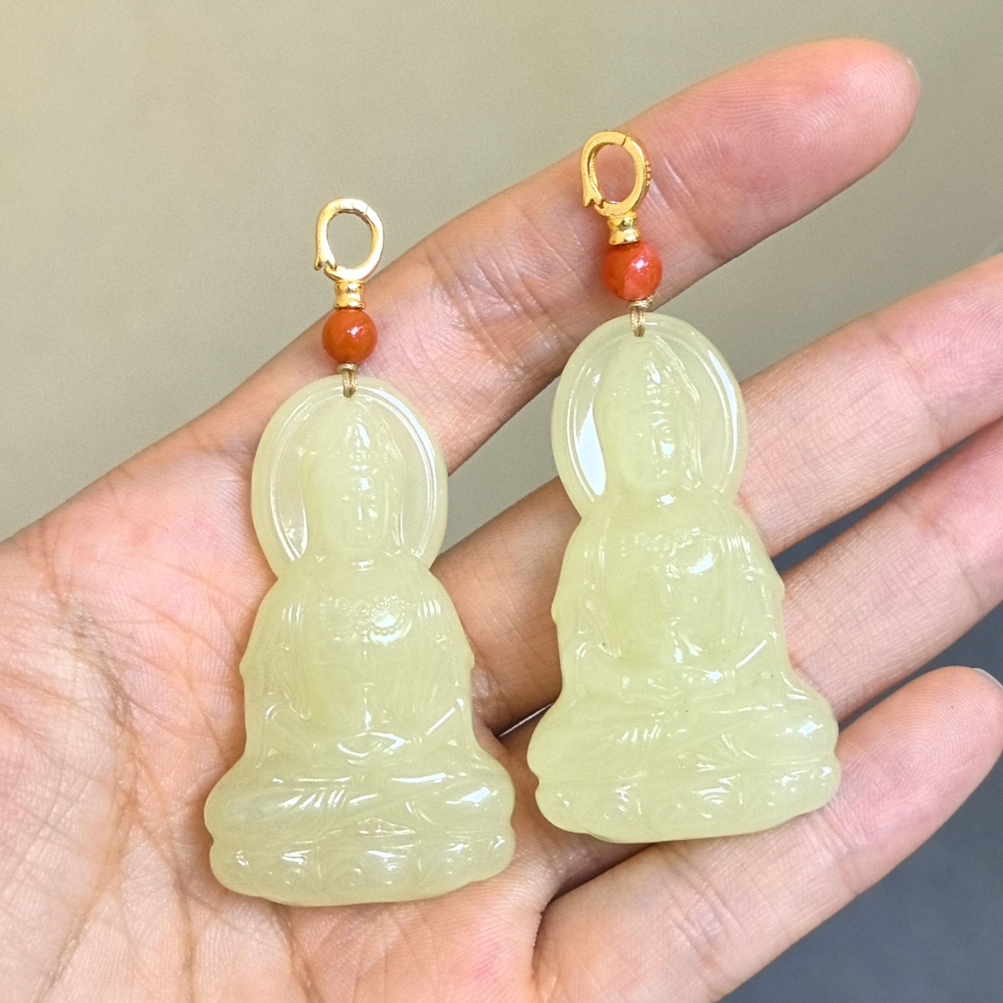【双旦节】和田玉观音吊坠（多样性发货，发一件）
