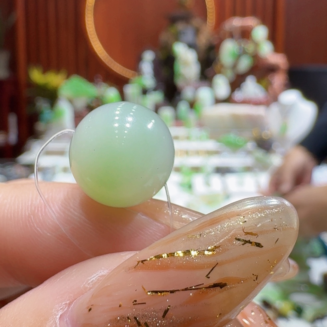 和田玉翠青冰底卡13未镶嵌爱**地