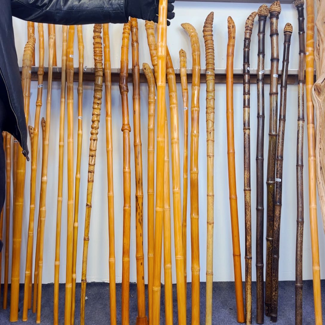 1737玉竹杖登山杖手持拐棍