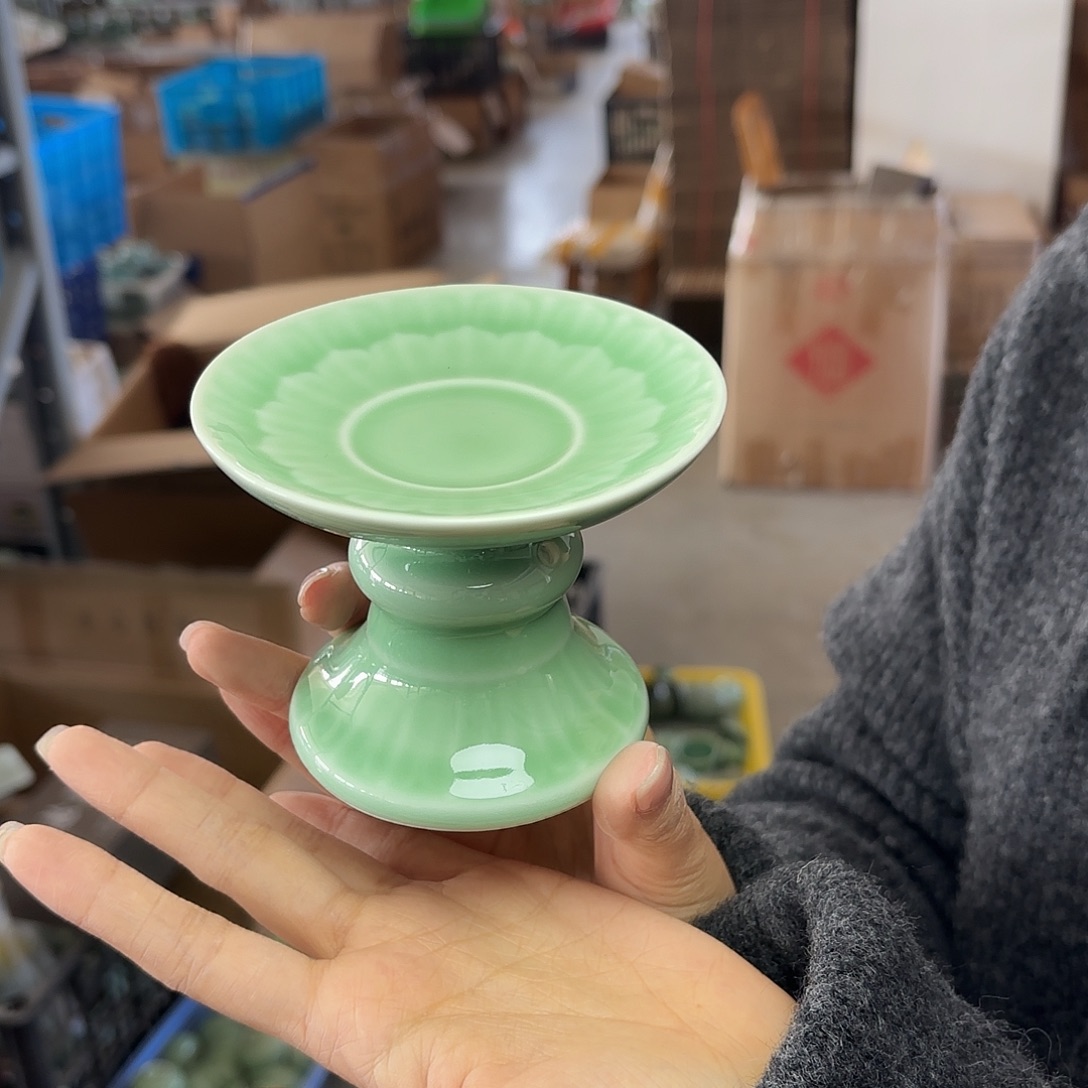 龙泉云间青瓷小米茶器