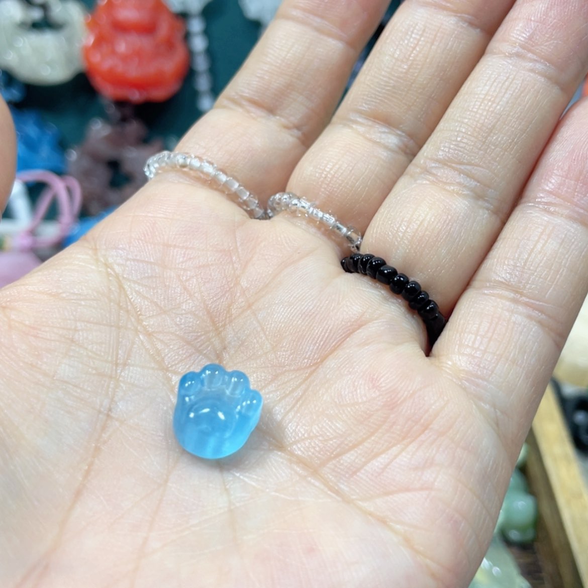 【闪购商品】未镶嵌岫玉颈饰宝****）10戒指