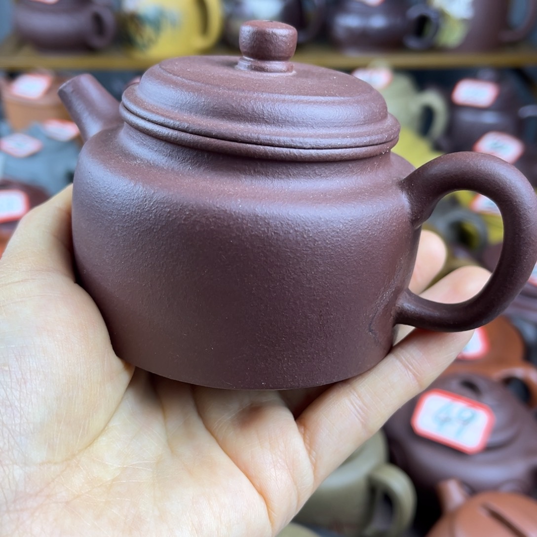紫砂茶壶宜兴紫砂壶微瑕花泥