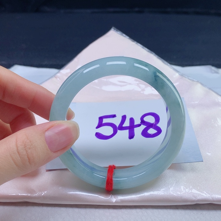 翡翠未镶嵌手镯54圈口