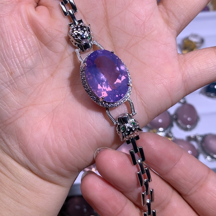 【闪购商品】水晶戒指银S925镶嵌油*糕戒指