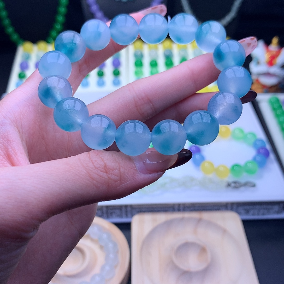 太***视翡翠散珠翡翠手串666