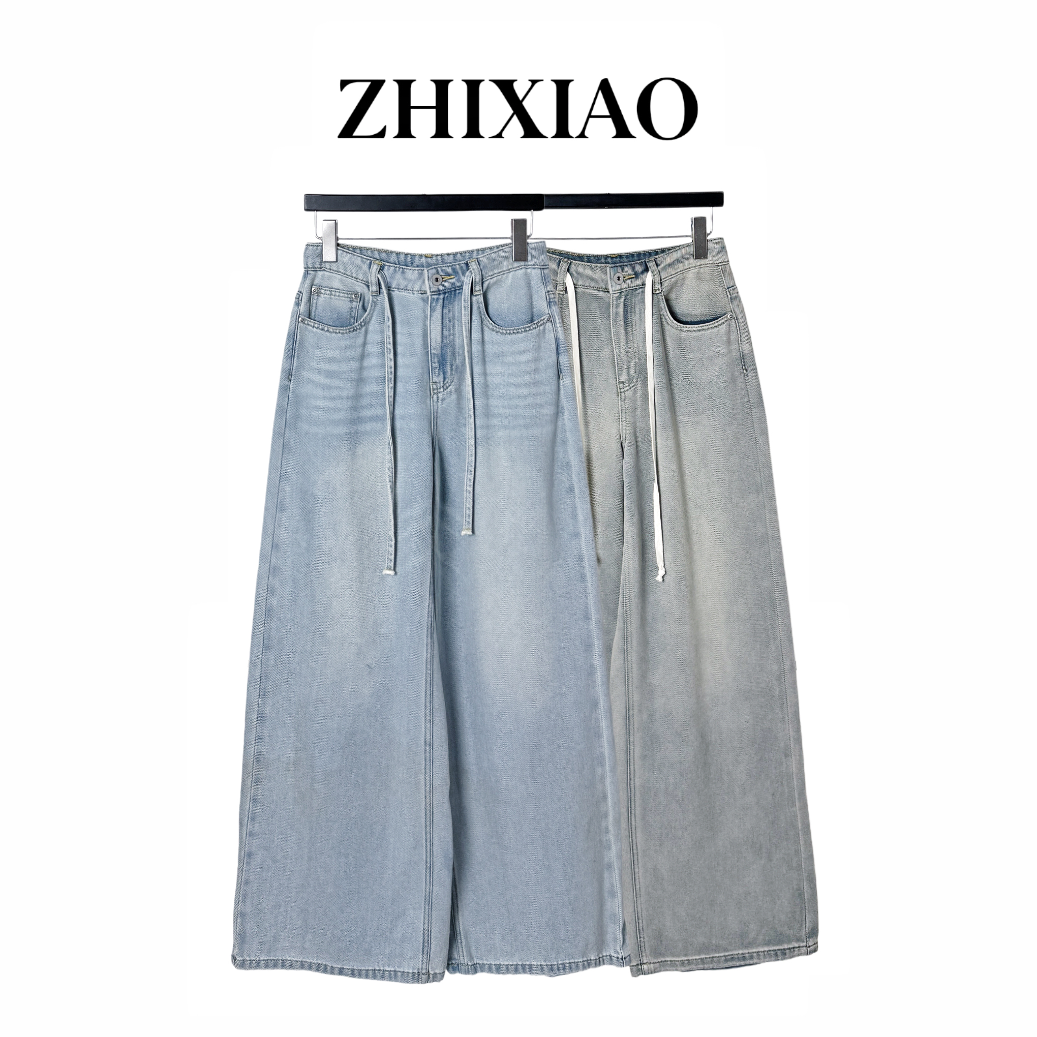 【ZHIXIAO】秋冬新款：腰抽绳牛仔裤158186