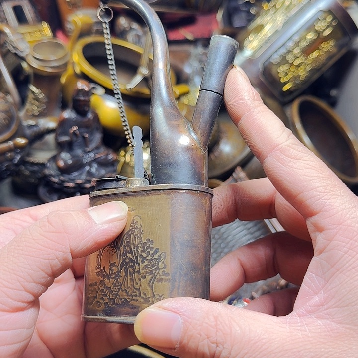 铜器摆件收收藏藏