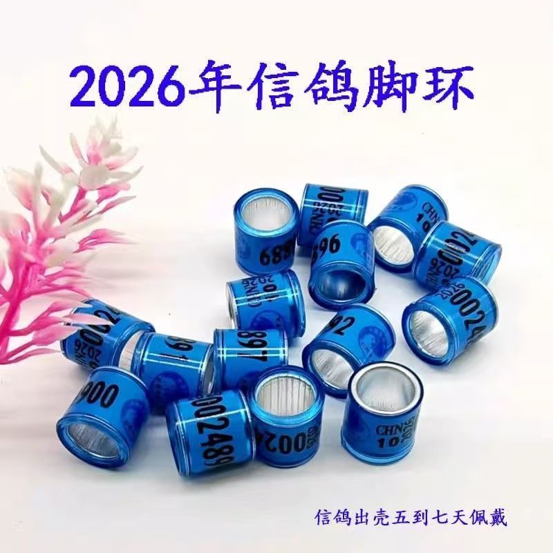 信鸽统一足环不带证比赛俱乐部用品鸽子脚环