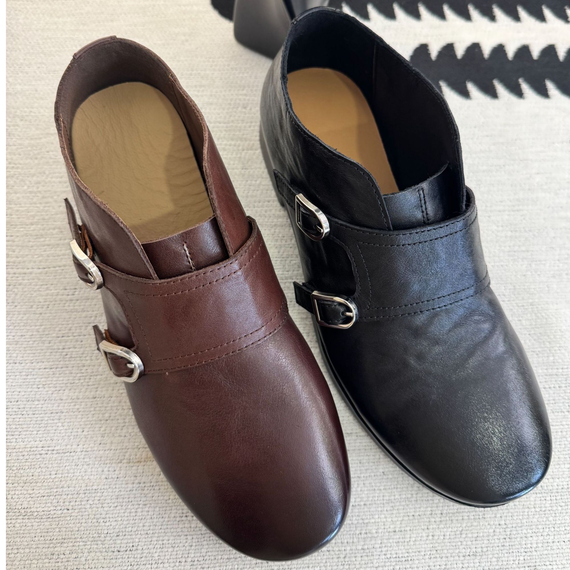 英伦风乐福鞋单鞋真皮复古秋冬秋冬一脚蹬时尚女鞋