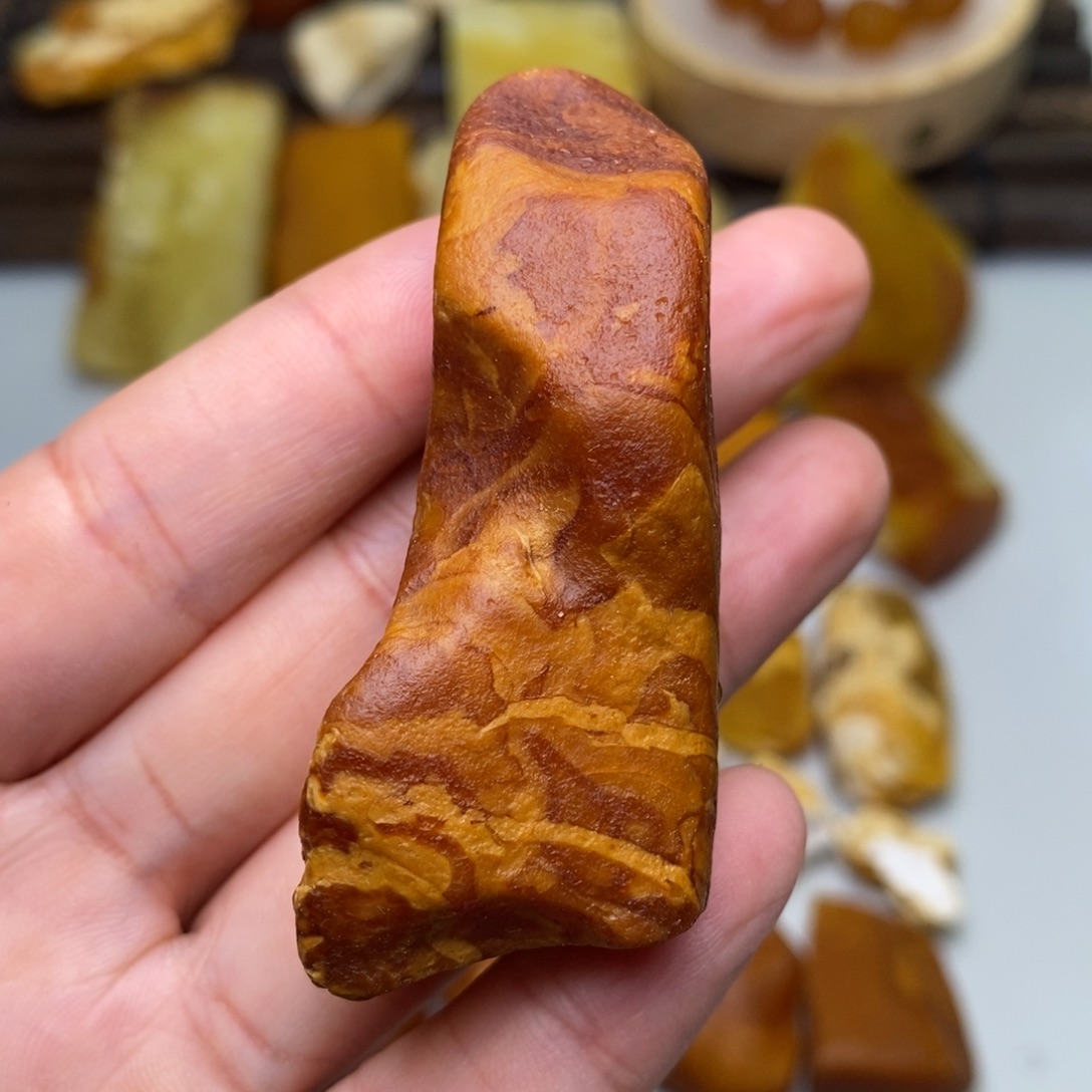 定制琥珀天然蜜蜡乌料