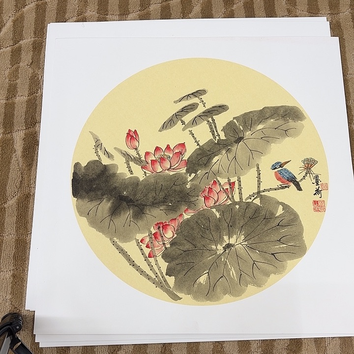 国画花鸟等多种鸟类的栖息50.50