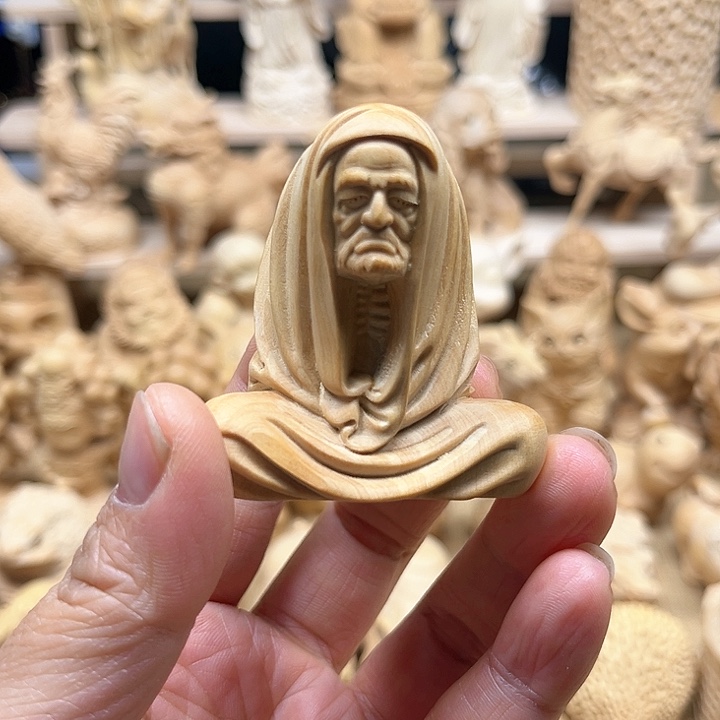 黄杨木小叶达摩手把