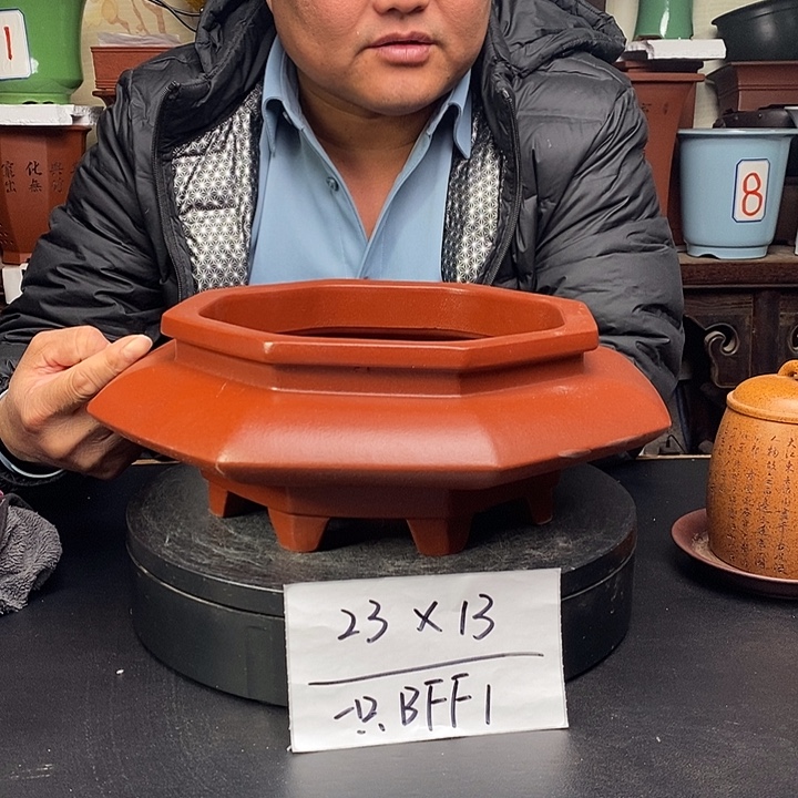 紫砂花盆货号一只BFF1