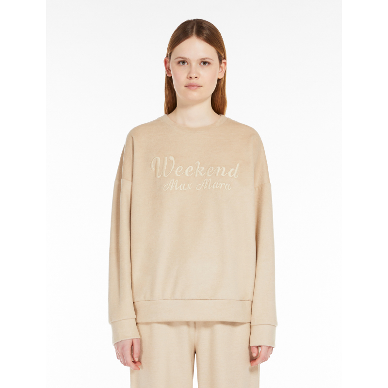 MaxMara 【国现 专柜2900】女士刺绣圆领卫衣 Laghi 002