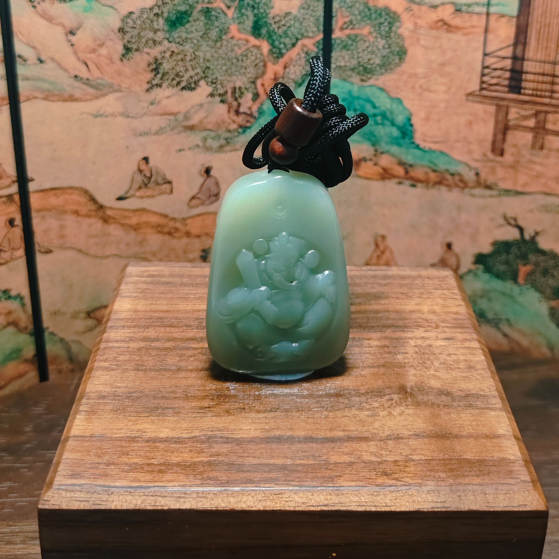 E和田玉财神吊坠0386