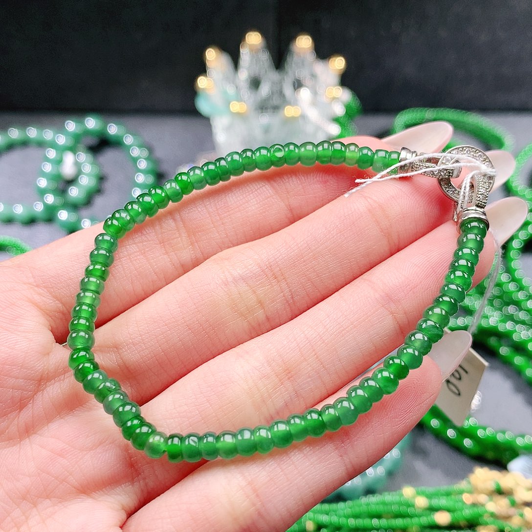 翡翠未镶嵌手串手链