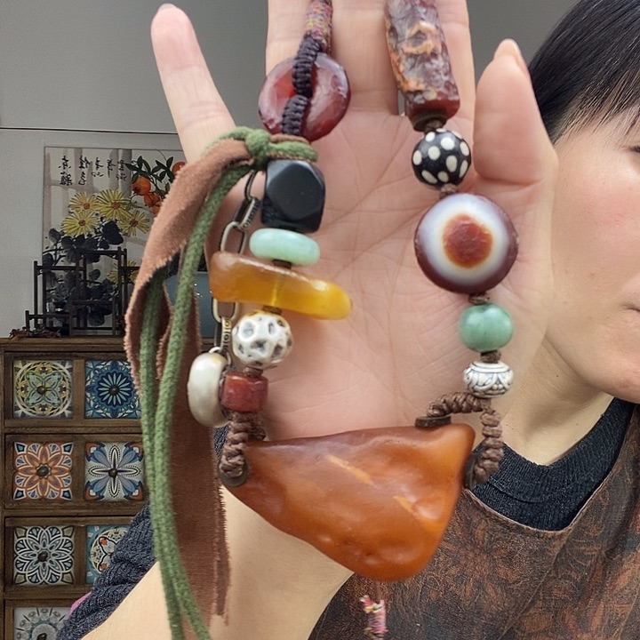 未镶嵌蜜蜡项链项链