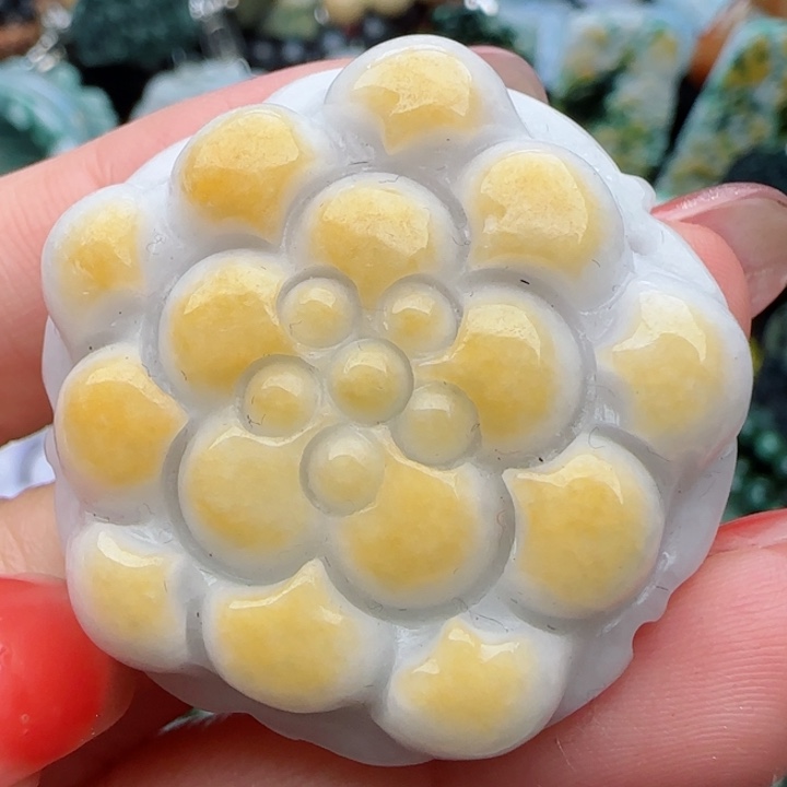 翡翠颈饰未镶嵌天然A货128