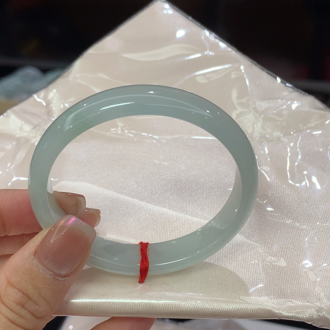 未镶嵌手镯翡翠翡翠手镯未镶嵌完美者慎拍54.6圈口贵妃