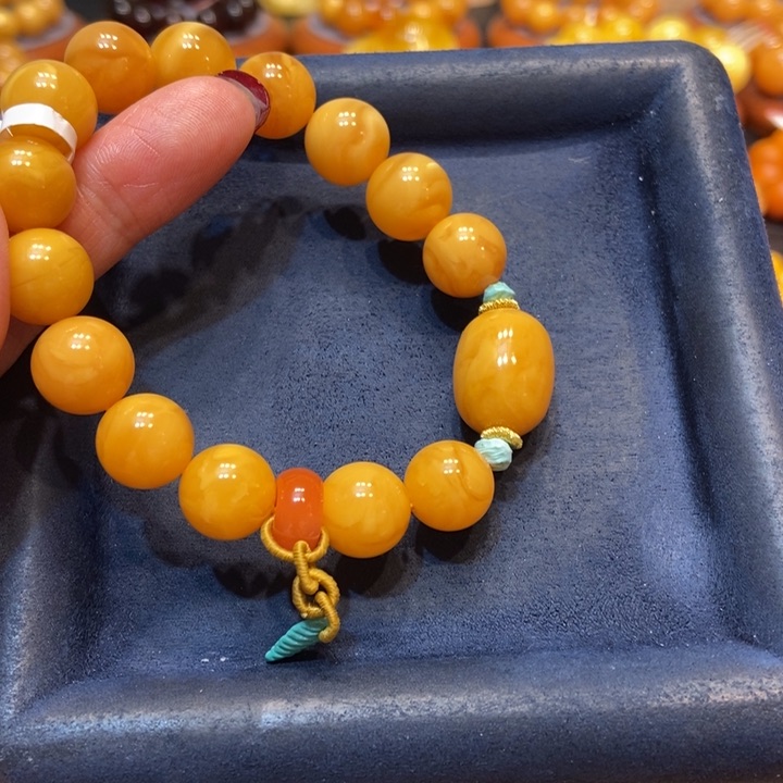 琥珀手链未镶嵌蜜蜡