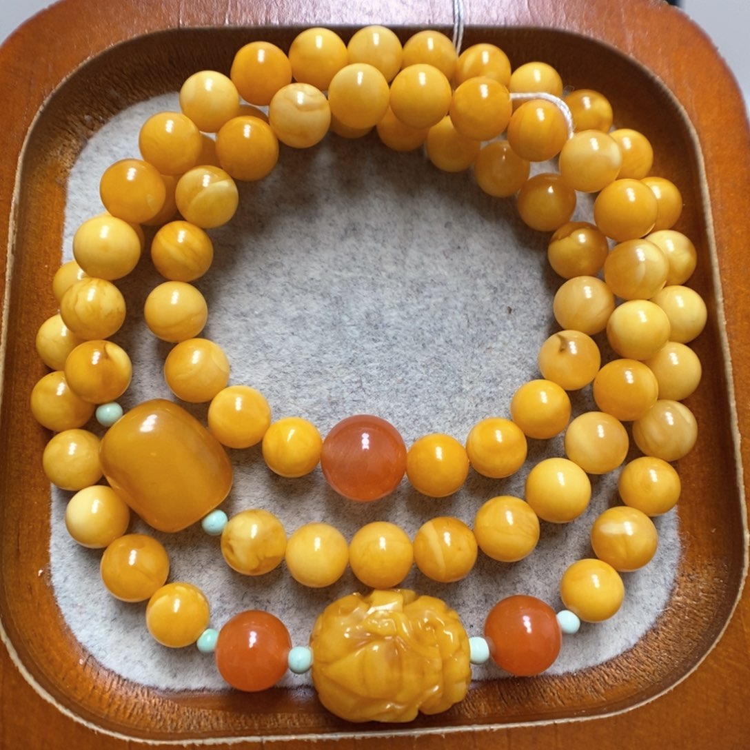 蜜蜡手串未镶嵌蜜蜡