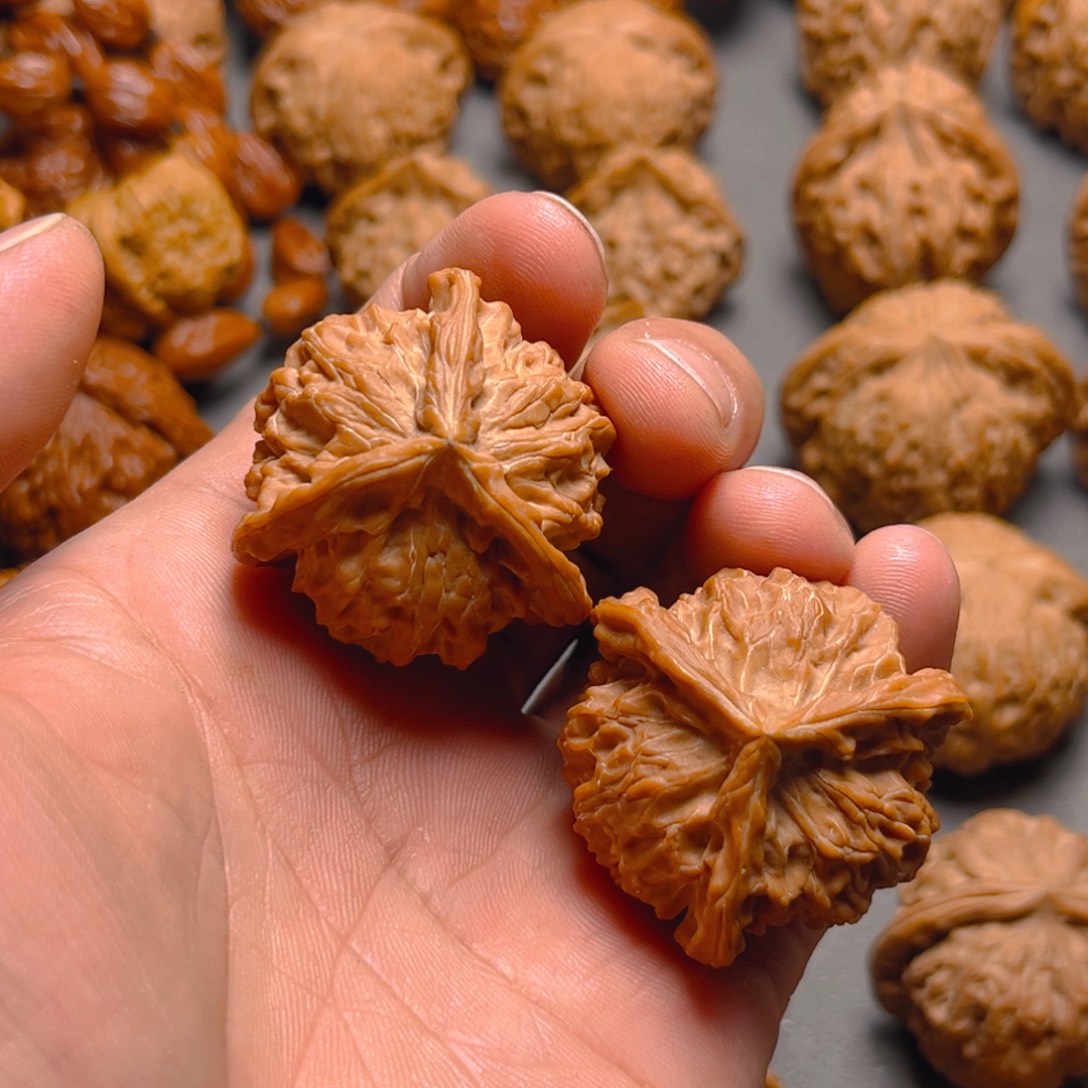 桃核把件全品37尺盘山正奔120度开角