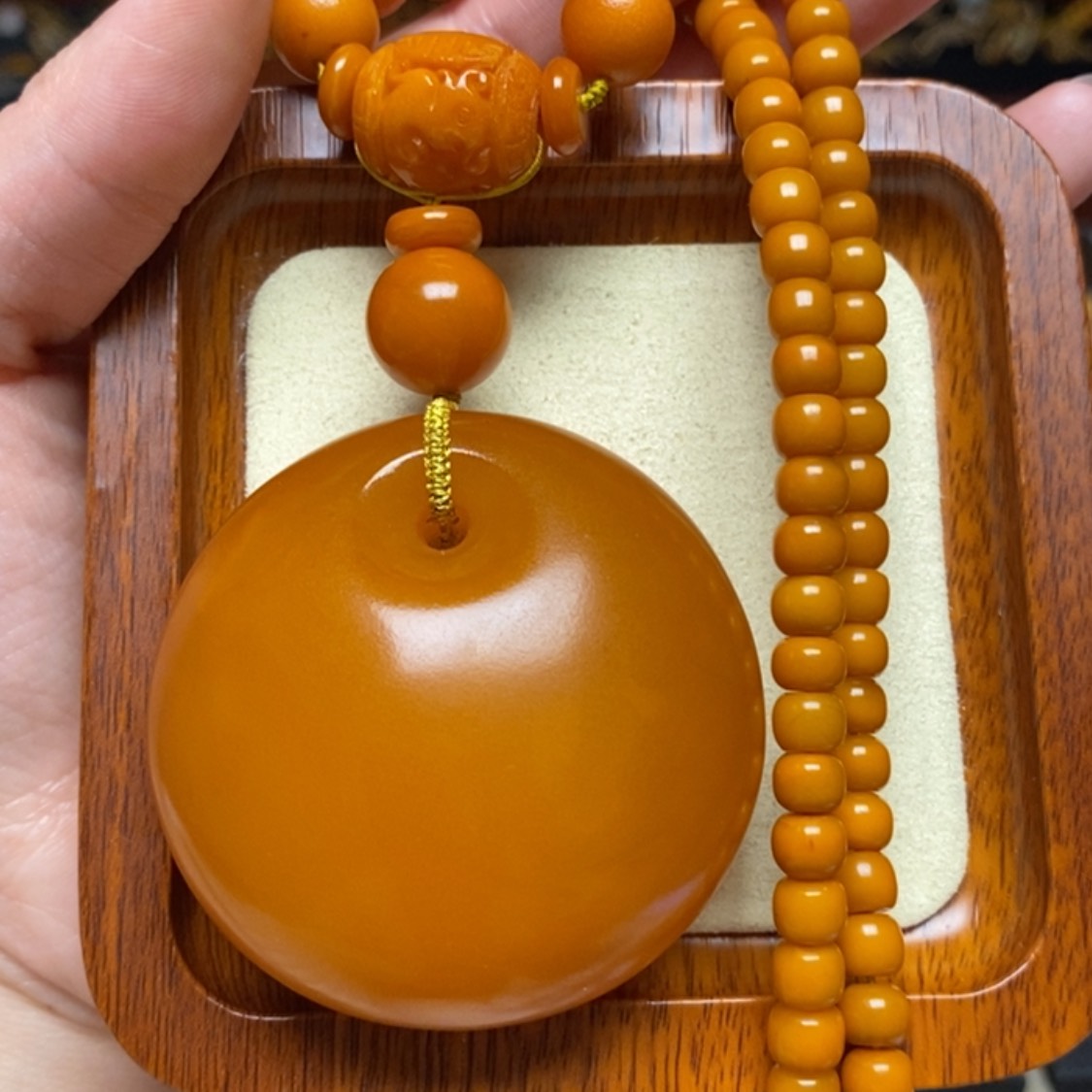 【闪购商品】蜜蜡颈饰未镶嵌项链