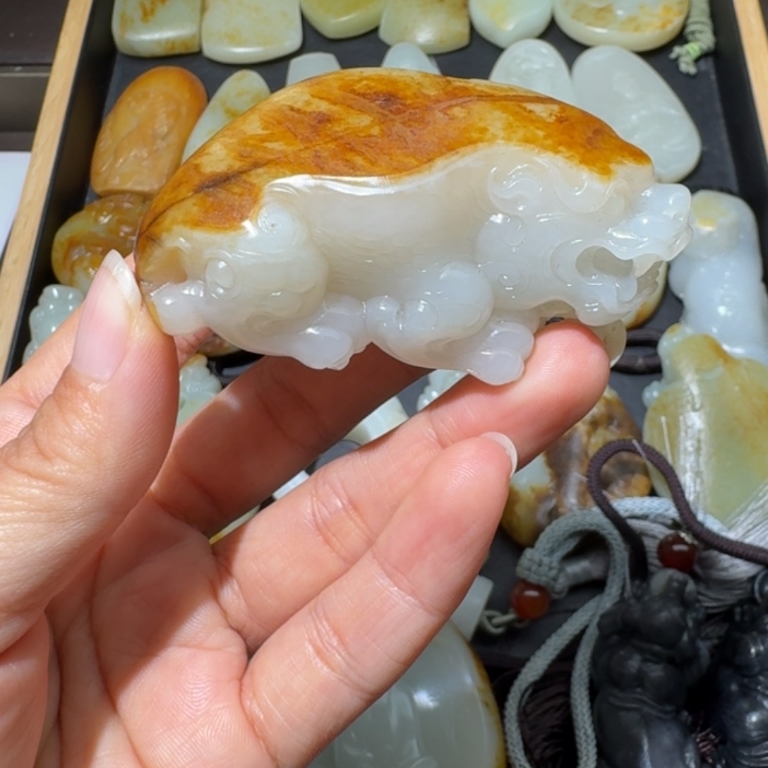 和田玉未镶嵌吊坠(不含链)