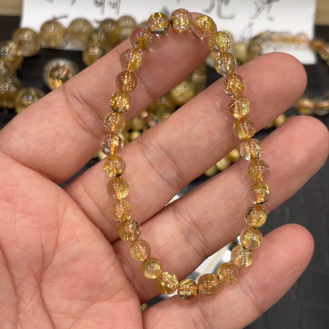 水晶手链未镶嵌c1314钛晶