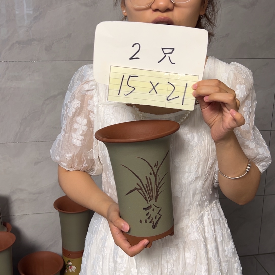宜兴川阁紫砂花盆