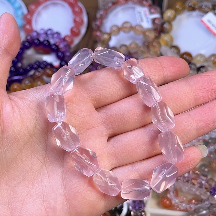 水晶手链未镶嵌粉晶