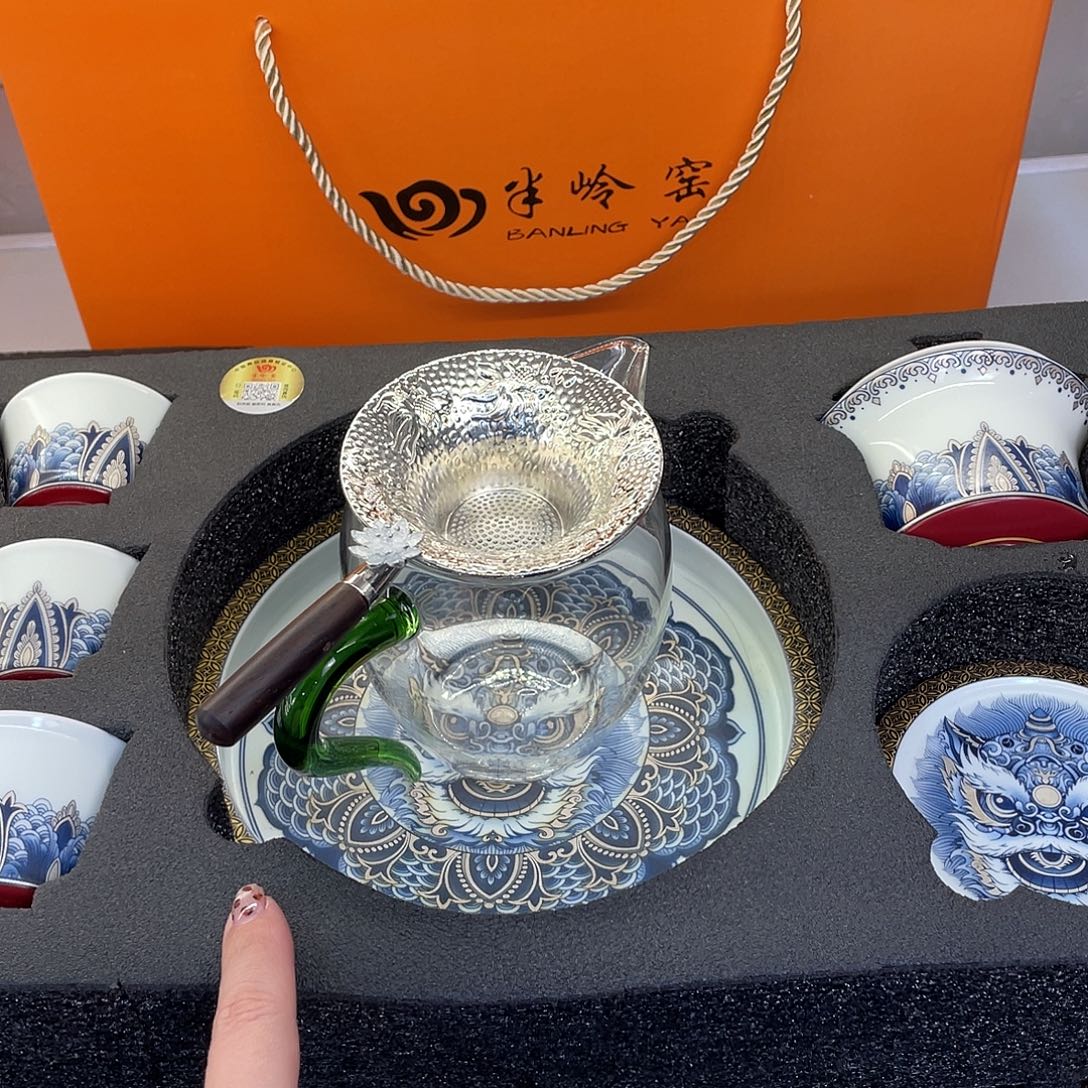 陶景德陶瓷盖碗茶具