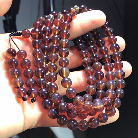 琥珀颈饰未镶嵌福利，紫罗兰108尺寸7+