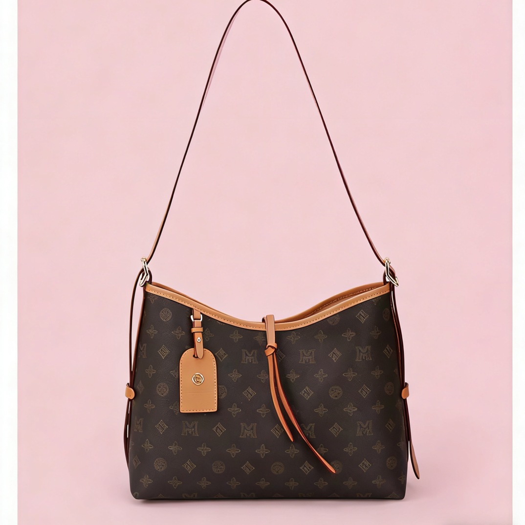 稻草人女包女包新款单肩手提腋下简约时尚休闲潮流印花通勤复古