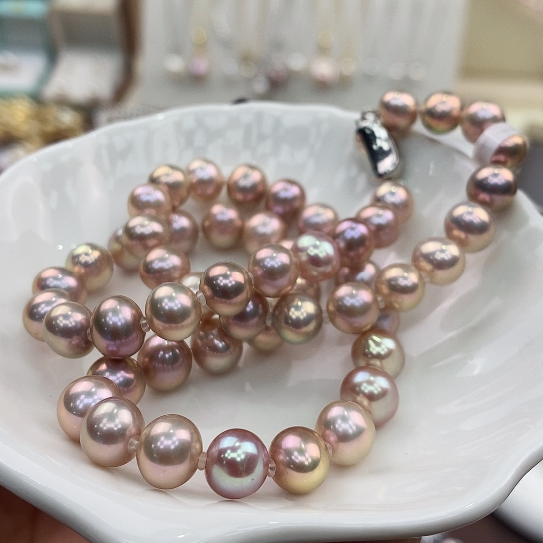 颈饰银S925镶嵌淡水珍珠