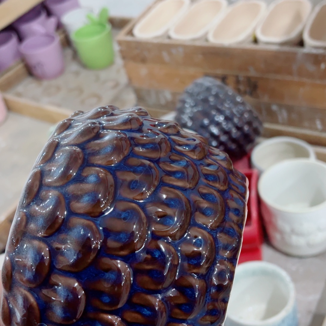 有孔，陶瓷花盆满10米包邮发货