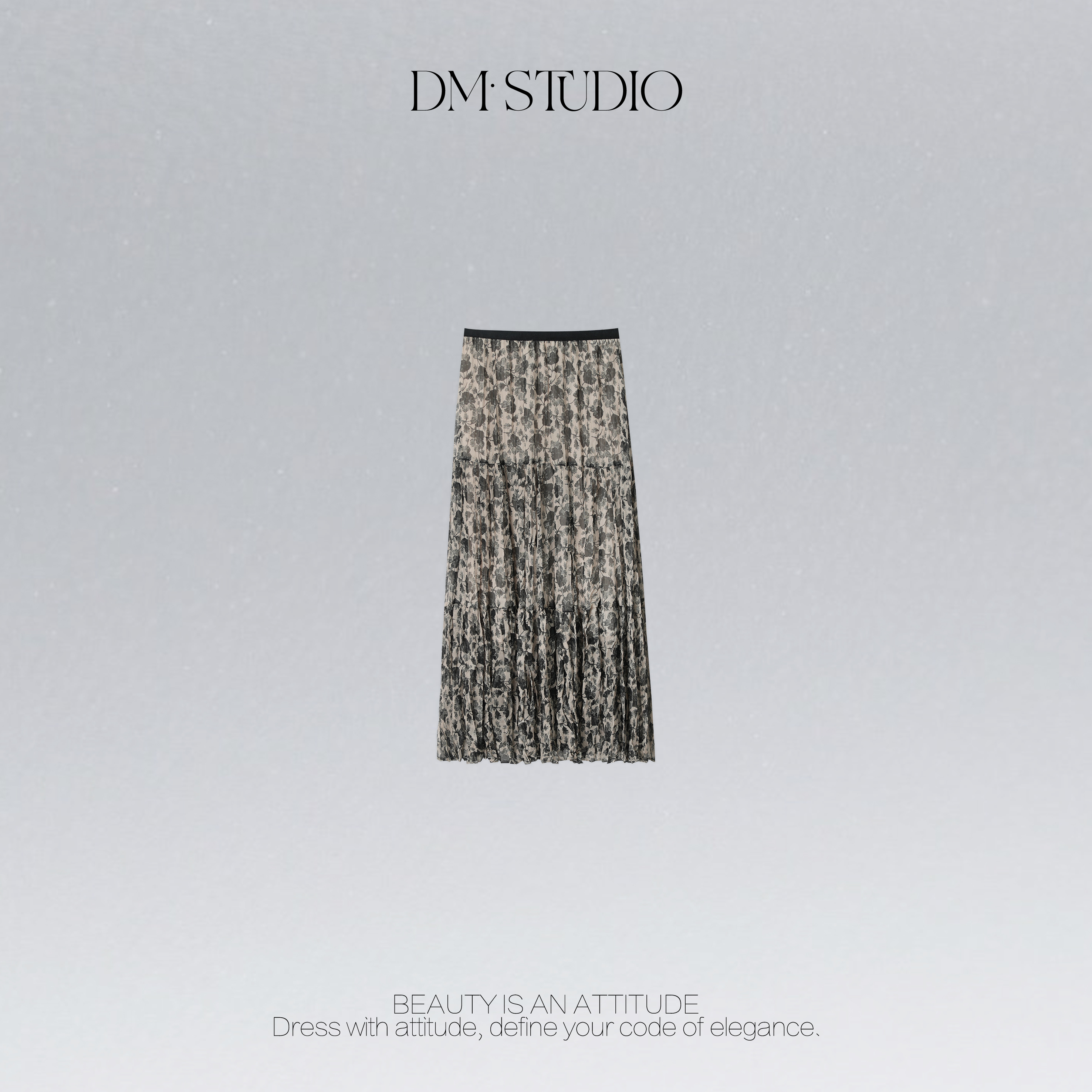 DEDM•STUDIO/气质百搭精致感碎花修身休闲半身裙2507BSQ/Q5988-1