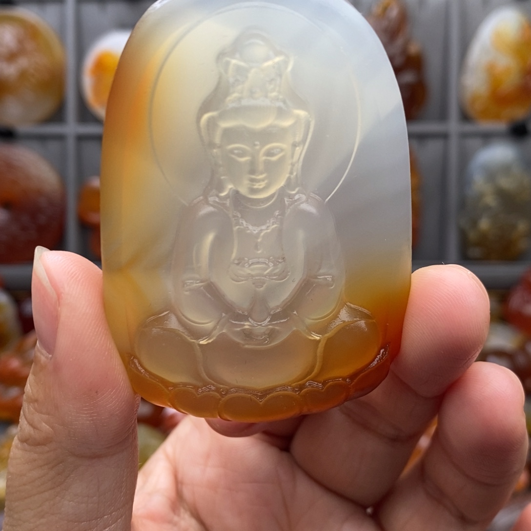 哇***哈玛瑙/玉髓未镶嵌颈饰