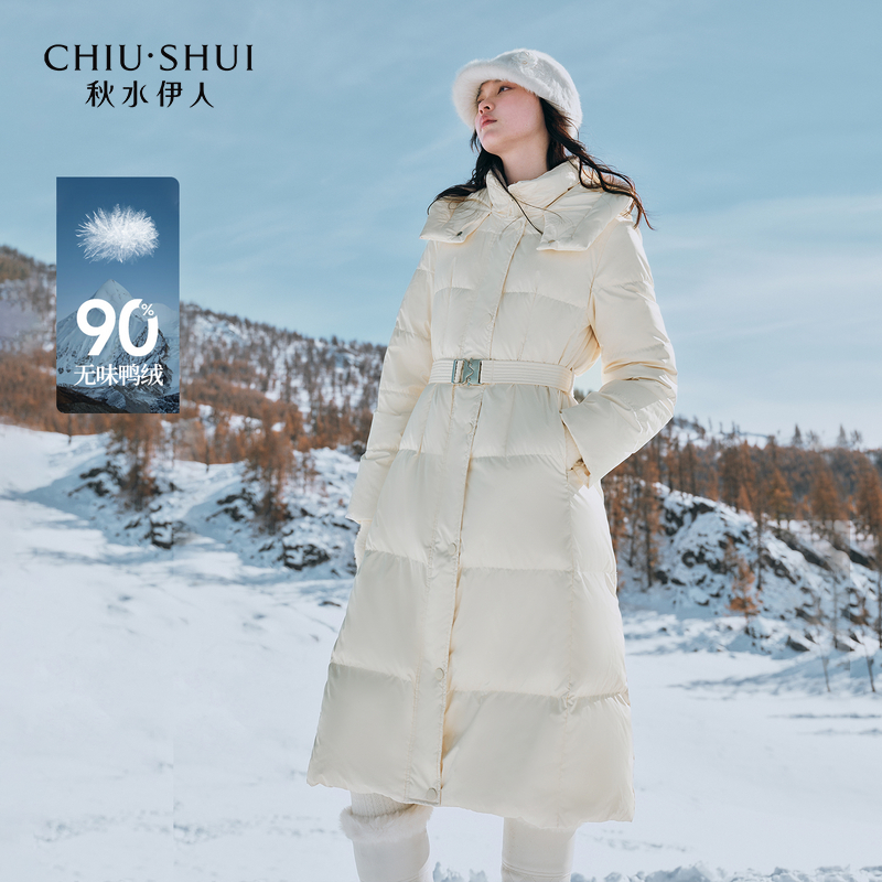 【直播优选】秋水伊人连帽立领外套羽绒服625409D150188