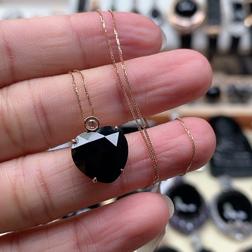 【闪购商品】翡翠吊坠(赠链)18K金镶嵌