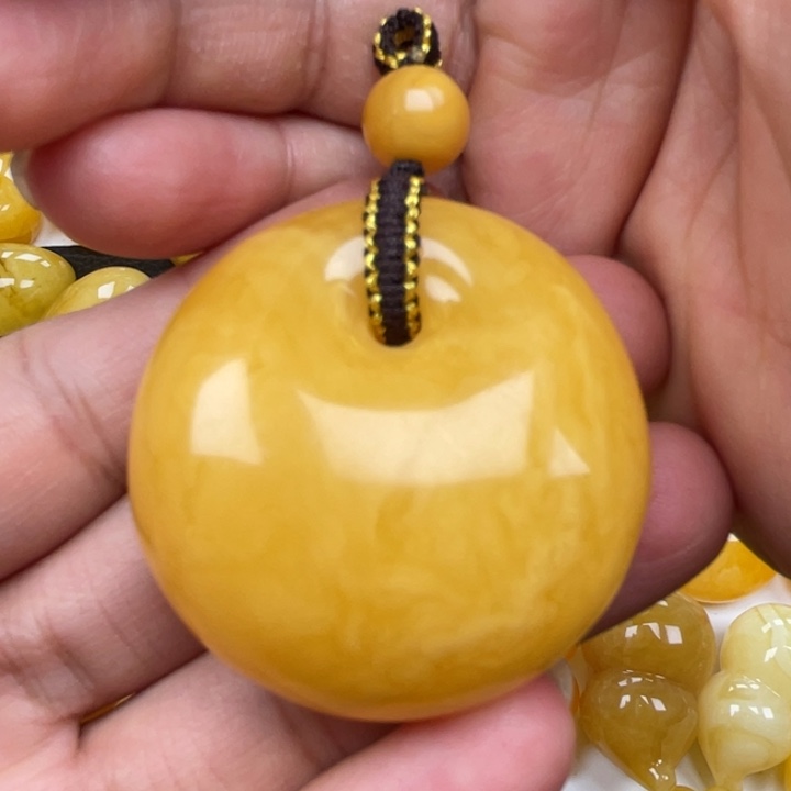 裸石蜜蜡未镶嵌蜜蜡公主扣