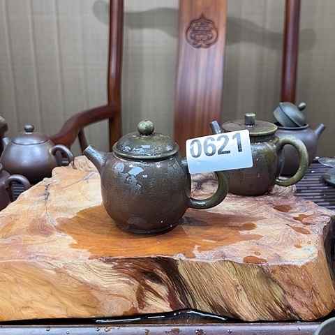 戬谷龙窑坭兴陶柴烧茶壶621