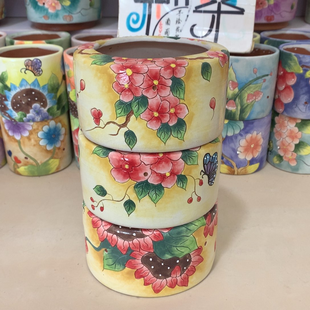 福利花盆，手绘huapen