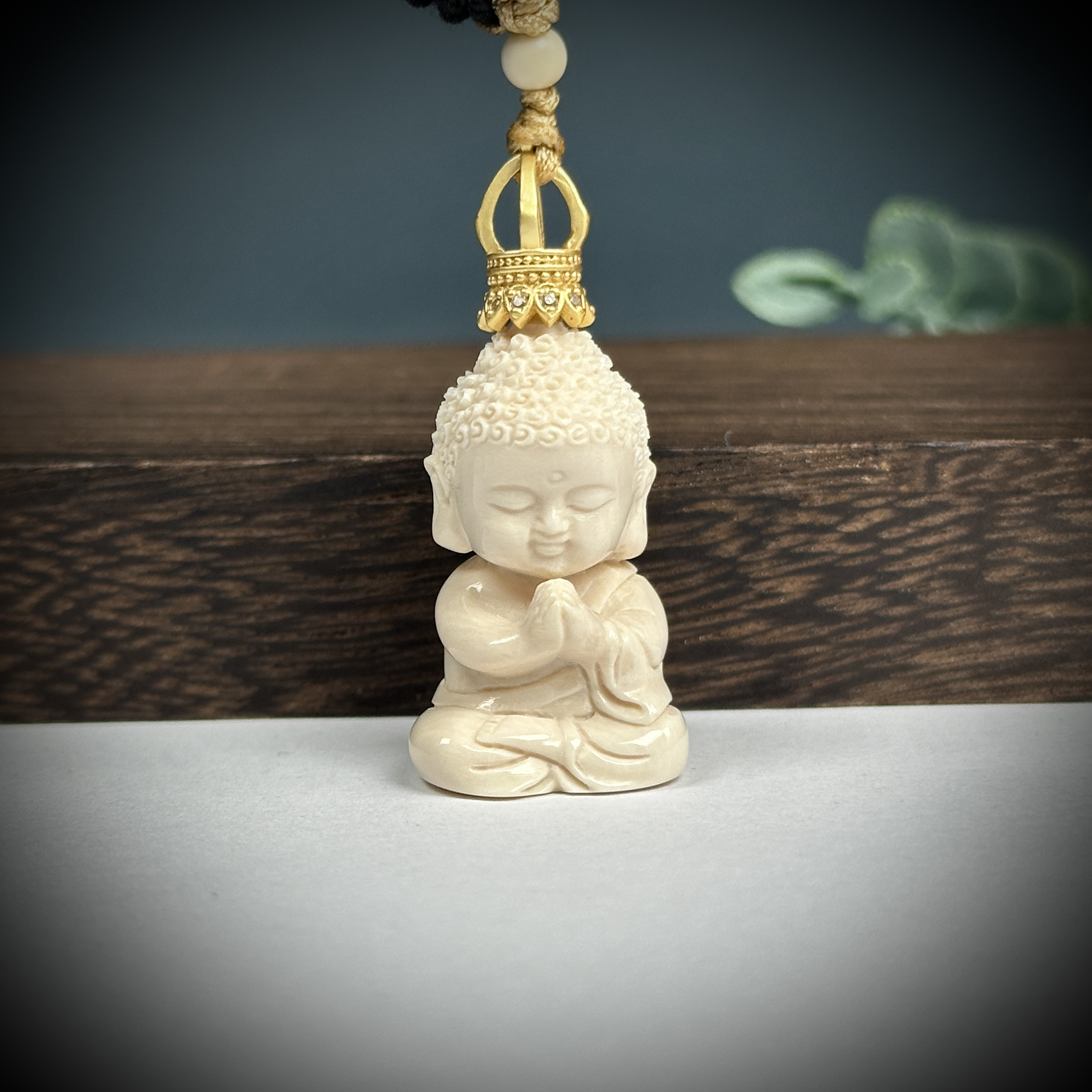 H78-27天然猛犸 宝宝佛 约17.7*40mm支持鉴定假一罚十