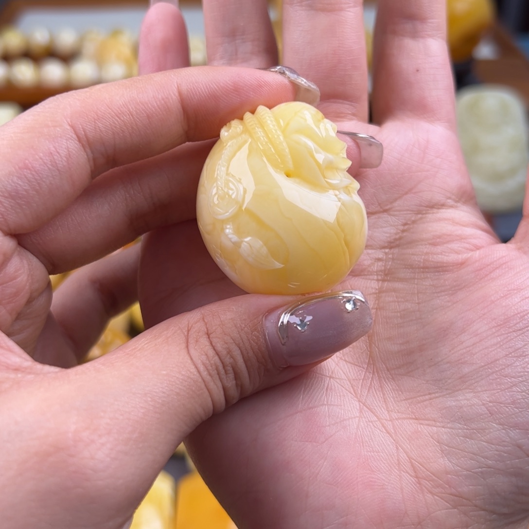 未镶嵌琥珀裸石琥珀蜜蜡无优化